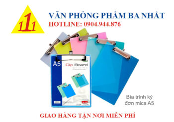 bìa trình ký, bìa trình ký mica, bìa trình ký mica A5, bìa trình ký đơn A5
