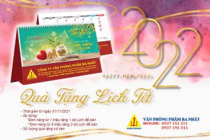 quà tặng lịch tết 2022, tặng lịch tết 2022