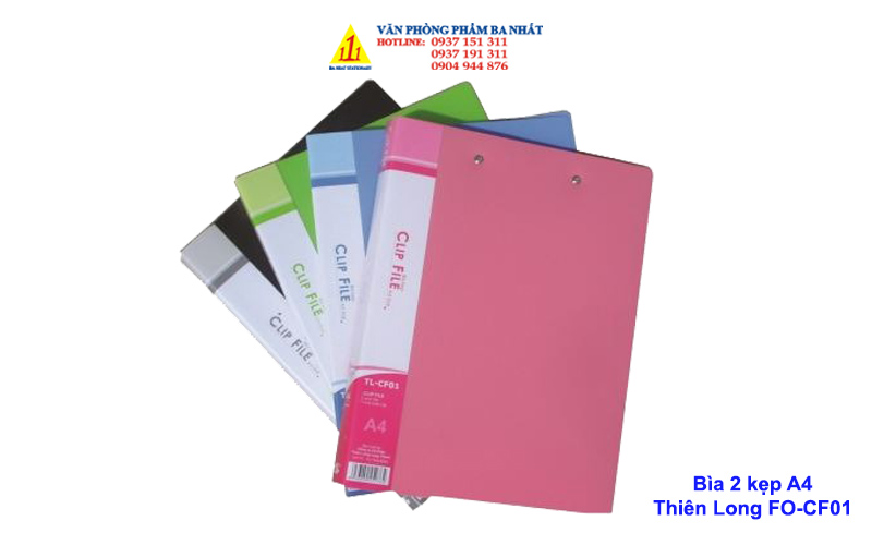 bìa 2 kẹp Thiên Long FO-CF01