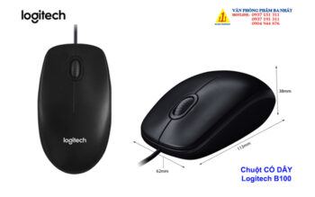 chuột có dây LOGITECH B100, chuột có dây USB logitech B100