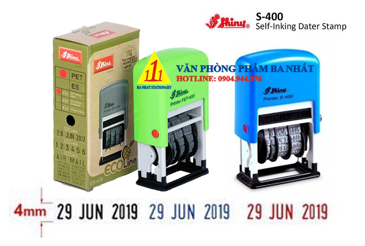 dấu ngày tháng năm Shiny S400, dấu date