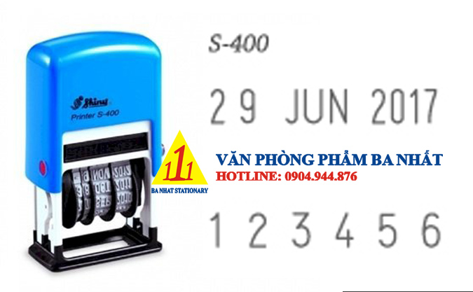 dấu ngày tháng năm Shiny S400, dấu date