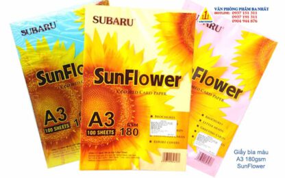 giấy bìa màu A3 Sunflower subaru