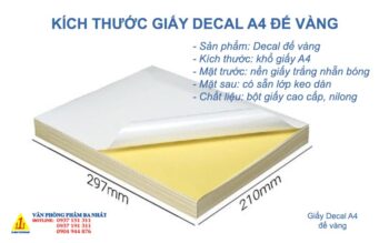 giấy decal đế vàng A4 giá rẻ