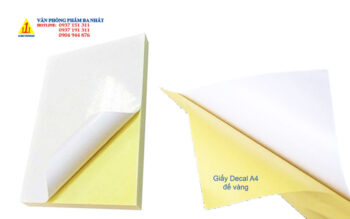 giấy decal đế vàng A4 giá rẻ