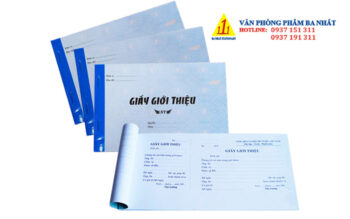 giấy giới thiệu 2 liên