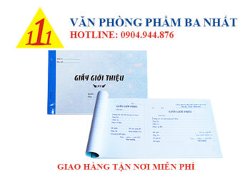 giấy giới thiệu 2 liên