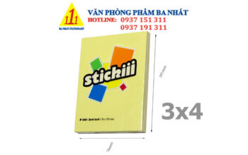 giấy note 3x4 stickiii vàng