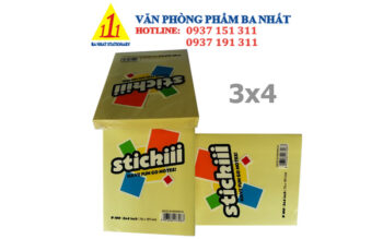giấy note 3x4 stickiii vàng