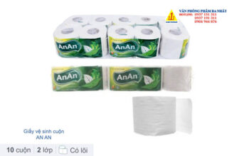 giấy vệ sinh An An 2 lớp cuộn có lõi
