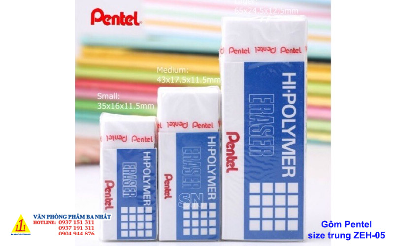 gôm pentel size trung ZEH-05
