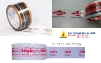 Băng Keo In Logo Nền Trong - VPP Ba Nhất