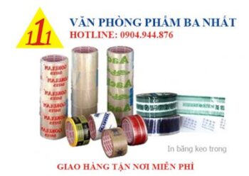 Băng Keo In Logo Nền Trong - VPP Ba Nhất