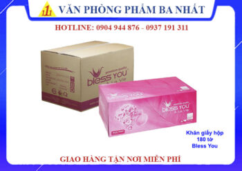 khăn giấy hộp Bless you 180 tờ