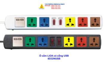 ổ cắm điện LIOA có cổng USB 6D32NUSB
