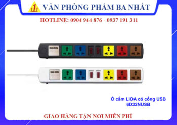 ổ cắm điện LIOA có cổng USB 6D32NUSB
