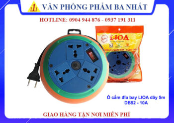 ổ cắm đĩa bay LIOA dây 5m DB52-10A
