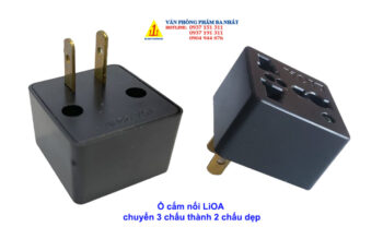 ổ cắm nối LIOA chuyển đổi 3 chấu sang 2 chấu dẹp