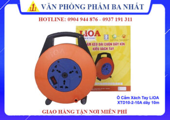 Ổ cắm xách tay LIOA XTD10-2-10A, Ổ cắm LiOA tròn kiểu xách tay XTD10-2-10A