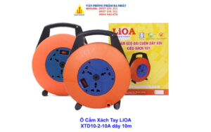 Ổ cắm xách tay LIOA XTD10-2-10A, Ổ cắm LiOA tròn kiểu xách tay XTD10-2-10A