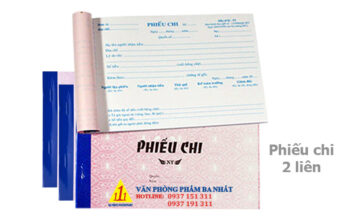 phiếu chi 2 liên