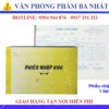 phiếu nhập kho 1 liên
