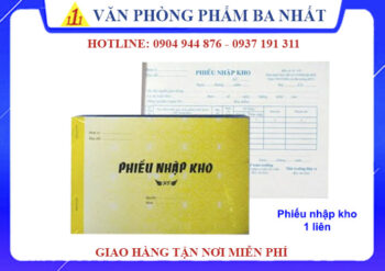 phiếu nhập kho 1 liên
