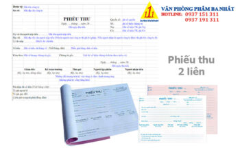 Phiếu thu 2 liên