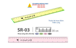 thước kẻ nhựa 30cm Thiên Long SR03