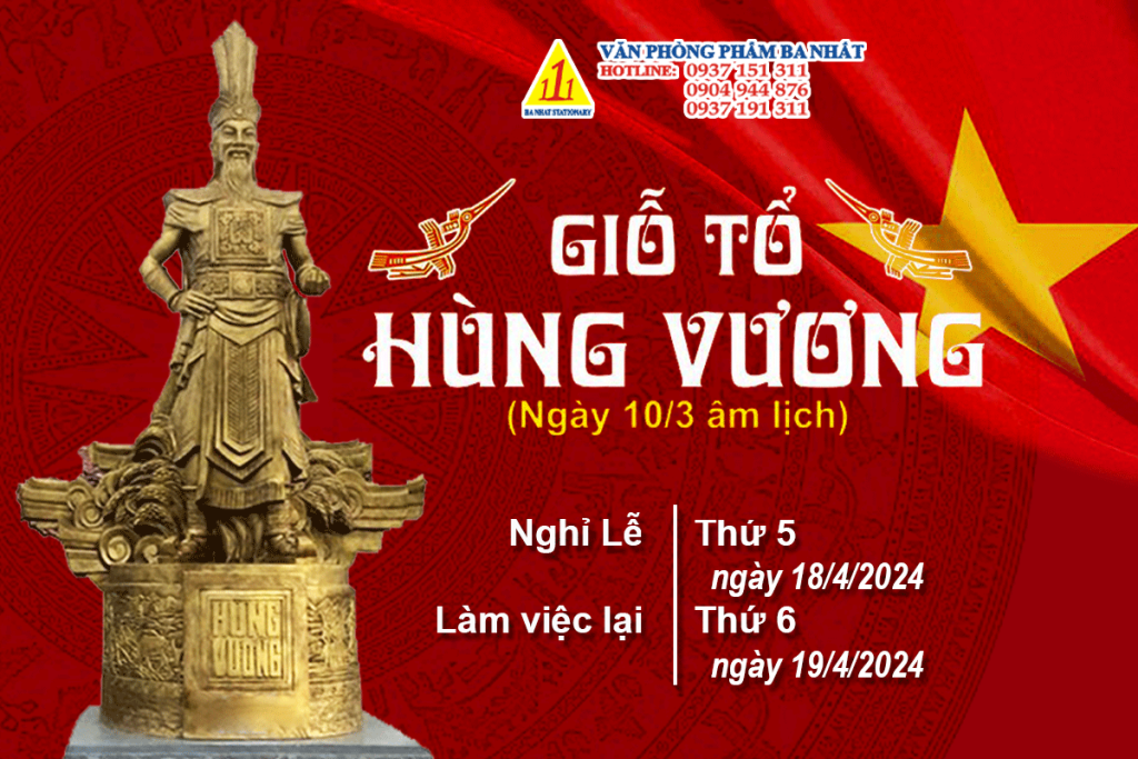 nghỉ lễ giỗ tổ Hùng Vương 2024