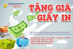 thông báo giá giấy in 2024