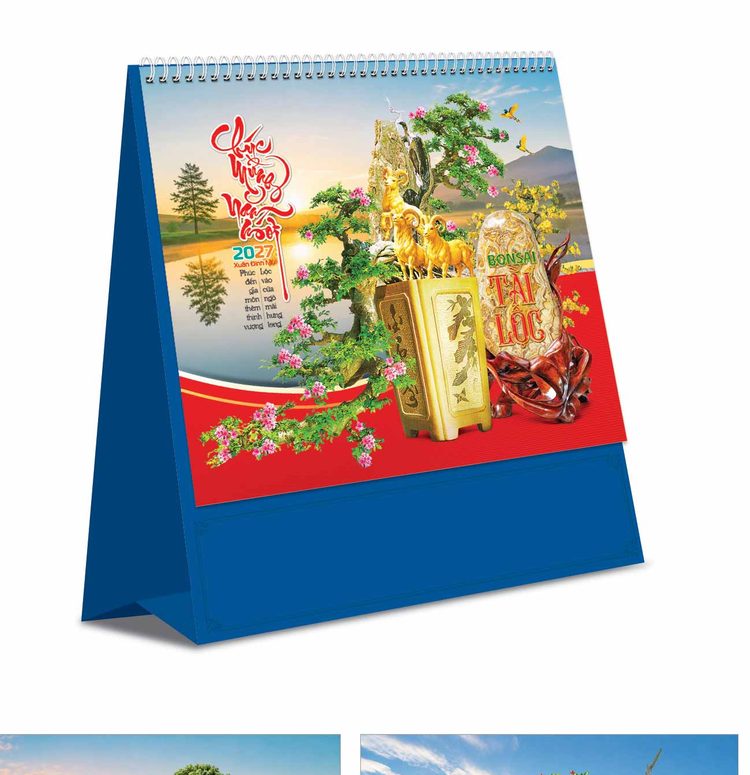 In lịch để bàn Tết 2027
