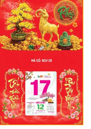 Dịch vụ in lịch treo tường tại Văn Phòng Phẩm Ba Nhất